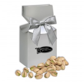 Logo Branded Silver Premium Delights Gift Box w/California Pistachios  Logo Branded Silver Premium Delights Gift Box w/California Pistachios