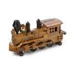 Custom Imprinted Wooden Train Engine w/ Deluxe Mixed Nuts (no Peanuts)