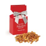 Custom Printed Red Premium Delights Gift Box w/Sweet & Salty Mix