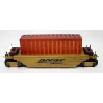 Wooden Collectible Train Intermodal Car w/ 5 Oz. Deluxe Mixed Nuts (No Peanuts) Custom Imprinted