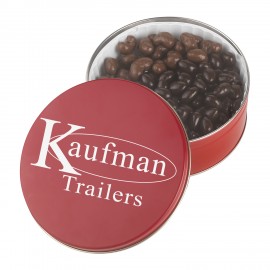 Custom Printed Collector Tins w/Dark Chocolate Almonds & Milk Chocolate Cashews (27 Oz.)  Custom Printed Collector Tins w/Dark Chocolate Almonds & Milk Chocolate Cashews (27 Oz.)