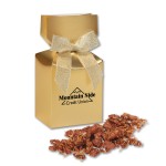 Gold Premium Delights Gift Box w/Coconut Praline Pecans Custom Imprinted