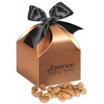 Extra Fancy Jumbo Cashews in Copper Gift Box Logo Branded