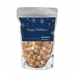 Hot Chocolate Peppermint Popcorn in Resealable Bag with Logo