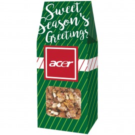 Gourmet Popcorn Gable Window Box - Hot Chocolate Peppermint Popcorn with Logo