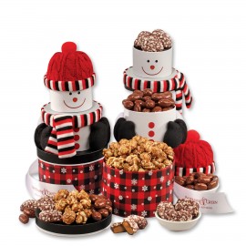 Sweet Snowman Tower with Logo  Sweet Snowman Tower with Logo