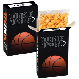 Basketball Concession Snack Popcorn Box - Cheddar Popcorn Custom Imprinted