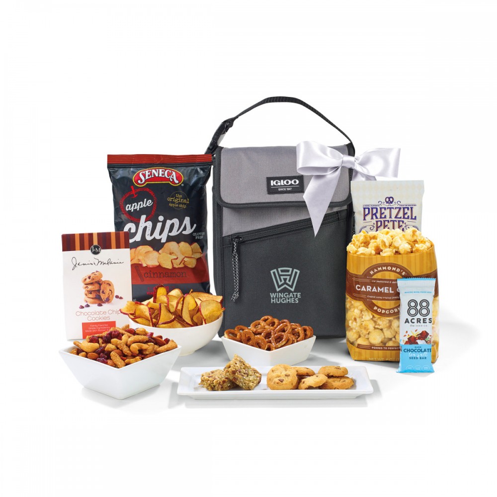 Igloo Avalanche of Snacks Cooler - Deep Fog Custom Imprinted Igloo Avalanche of Snacks Cooler - Deep Fog Custom Imprinted