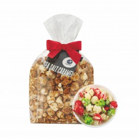 Custom Imprinted Extra Large Gourmet Popcorn Gift Bag - Holiday Popcorn