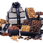 Sumptuous Chocolate Tower w/Chocolate Almonds Logo Branded