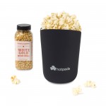 Logo Branded Pop Star Premium Popcorn Gift Set - Black