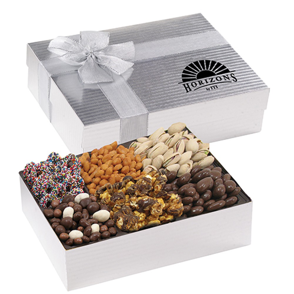 Customized 6 Way Deluxe Gift Box - Savory Treat Sensation Customized 6 Way Deluxe Gift Box - Savory Treat Sensation