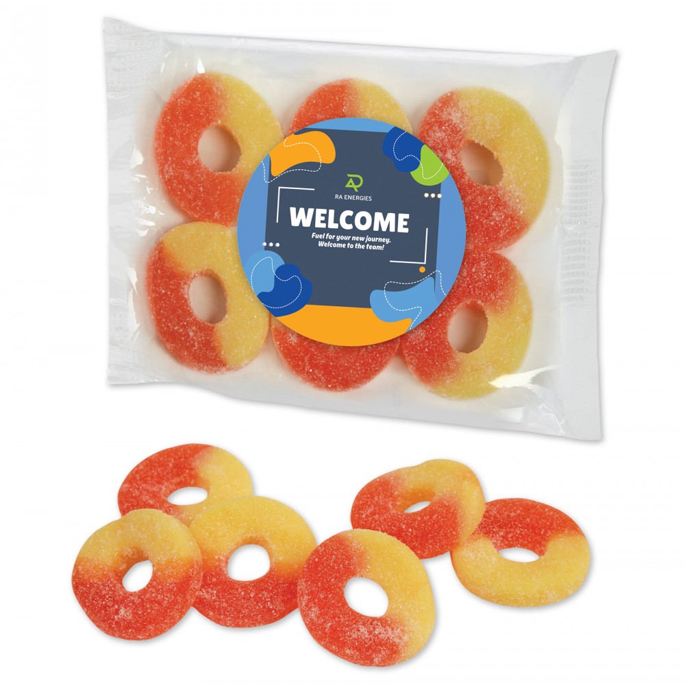 Promotional Albanese Gummi Peach Rings