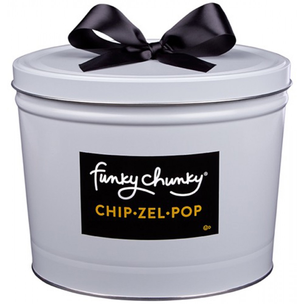 Promotional Funky Chunky Chip Zel Pop Deluxe Gift Tin