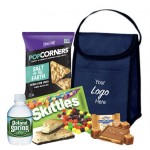 Snack Filled Tote (Navy Blue) Custom Imprinted