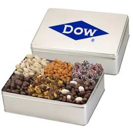 6 Way Deluxe Gift Tin - Savory Treat Sensation with Logo