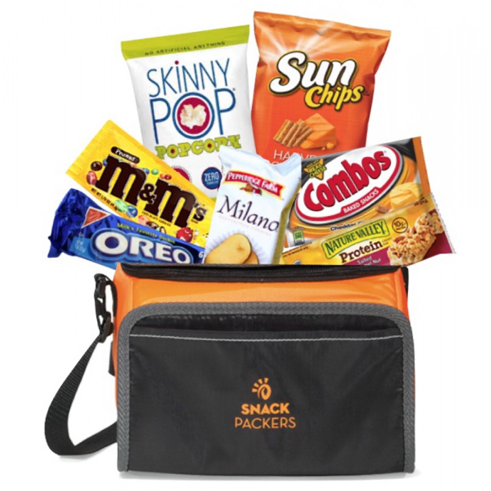 Custom Printed Halloween Snack Attack Filled Cooler (Orange) Custom Printed Halloween Snack Attack Filled Cooler (Orange)