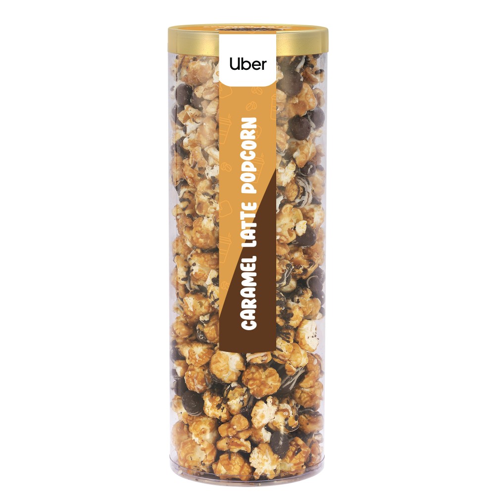 Executive Popcorn Tube - Caramel Latte Popcorn Logo Branded
