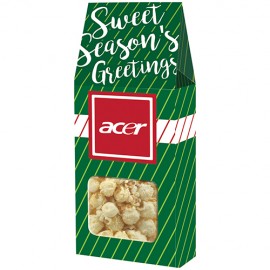Gourmet Popcorn Window Box - White Cheddar Popcorn with Logo