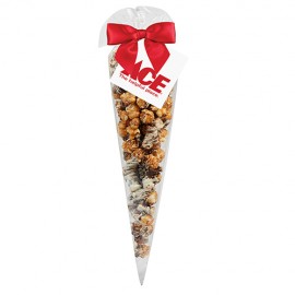 Personalized Chocolate Pretzel Popcorn Cone Bag (Large)