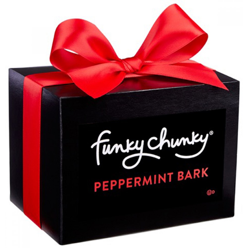 Custom Printed Gift Box w/Peppermint Bark Popcorn