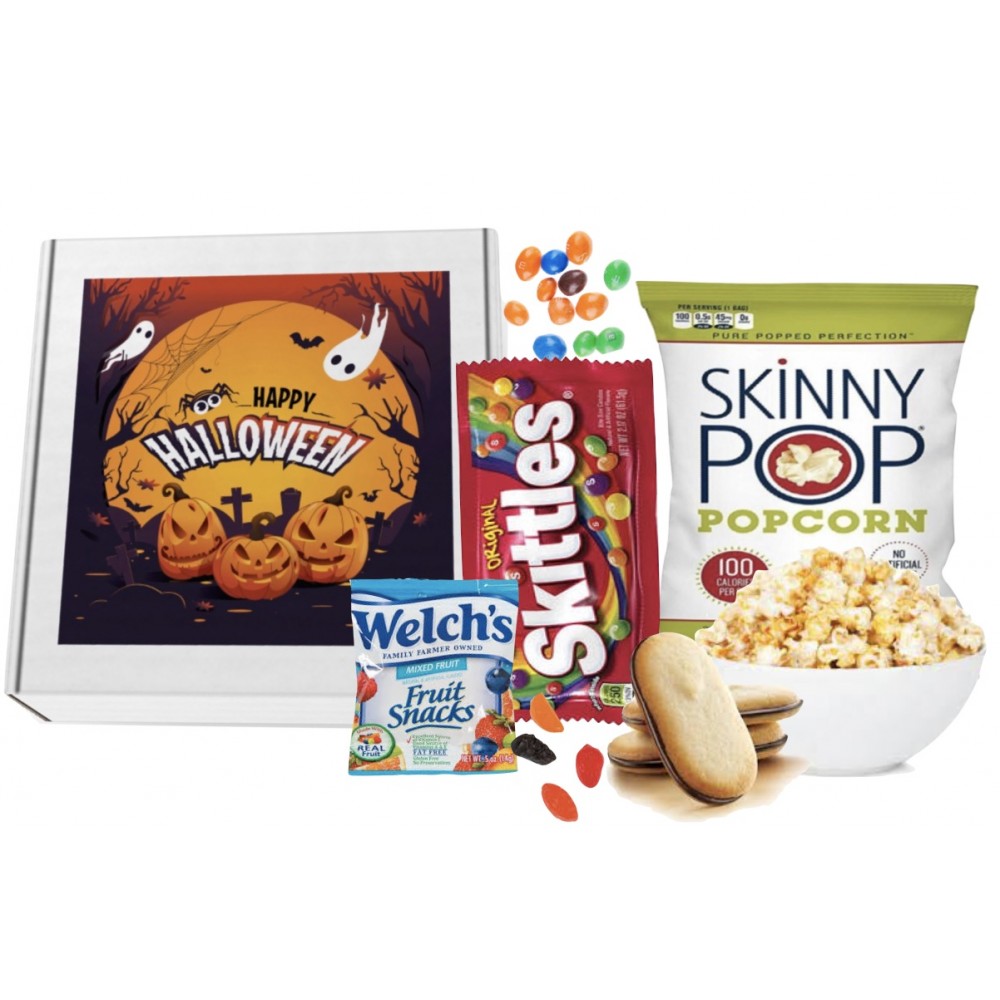 Halloween Box of Snacks Custom Imprinted