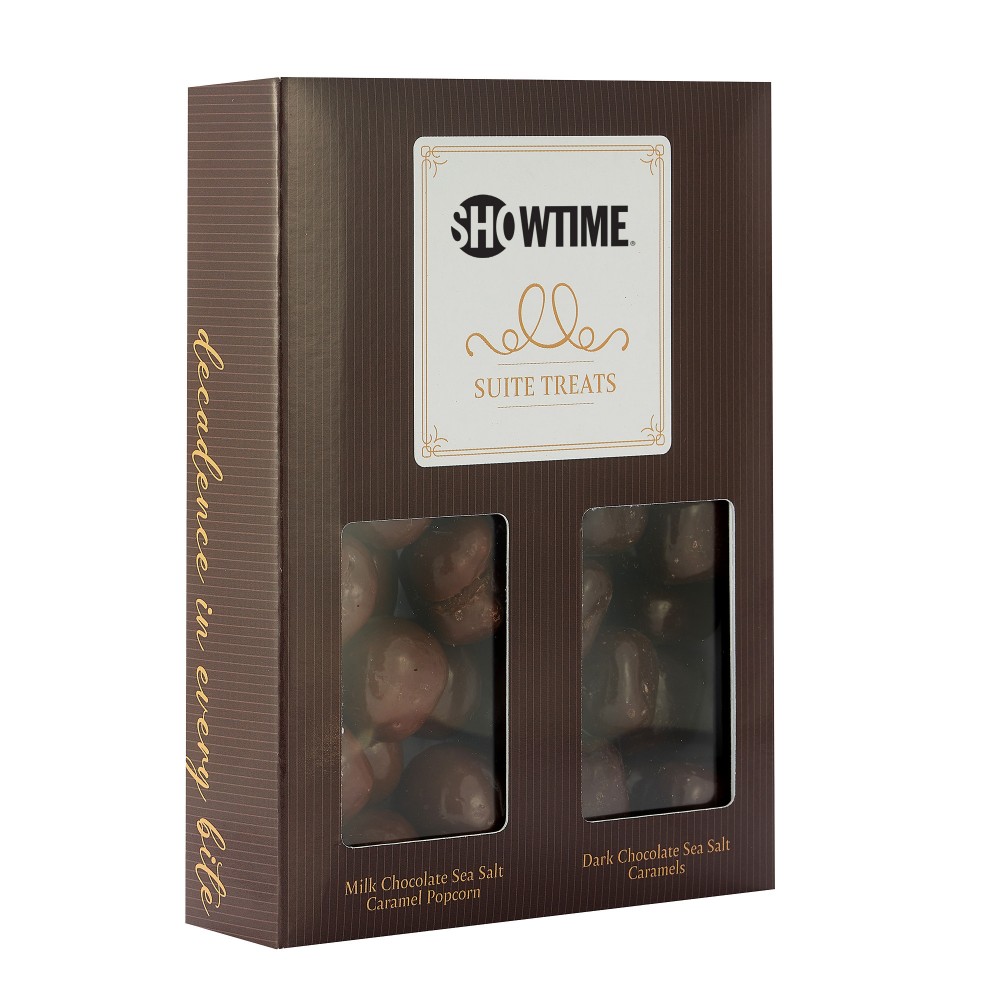 Custom Printed Medium Suite Treat Window Boxes - Caramel