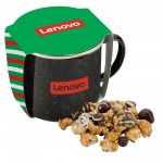 Promo Revolution - 16 oz Specked Camping Mug Gift Set w/ Caramel Latte Popcorn Custom Printed