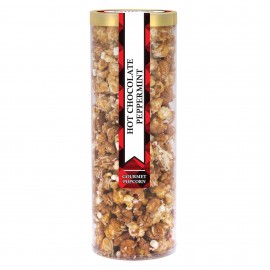 Logo Branded Executive Popcorn Tube - Hot Chocolate Peppermint Popcorn