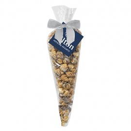 Promotional White & Dark Chocolate Swirl Popcorn Cone Bag (Large)