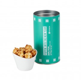 Gourmet Popcorn Tube - Caramel Popcorn Logo Branded