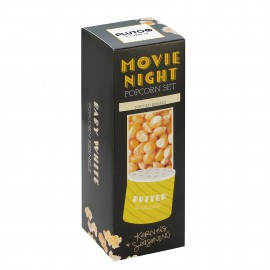 Oscar Night Kernel & Seasoning Set - Baby White Kernels & Butter Seasoning with Logo