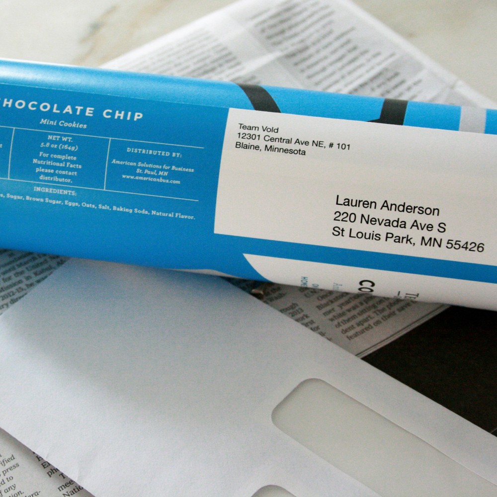 Chunky Mail - 8" Custom Designed Canister of Mini Gourmet Cookies Custom Printed Chunky Mail - 8" Custom Designed Canister of Mini Gourmet Cookies Custom Printed