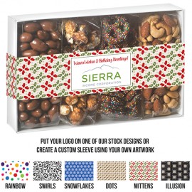 4 Way Contemporary Gift Box - Gourmet Delights Custom Imprinted  4 Way Contemporary Gift Box - Gourmet Delights Custom Imprinted