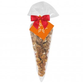 Hot Chocolate Peppermint Popcorn Cone Bag (small) Custom Printed