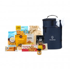 Outward Bound Gourmet Backpack Cooler - Navy with Logo  Outward Bound Gourmet Backpack Cooler - Navy with Logo