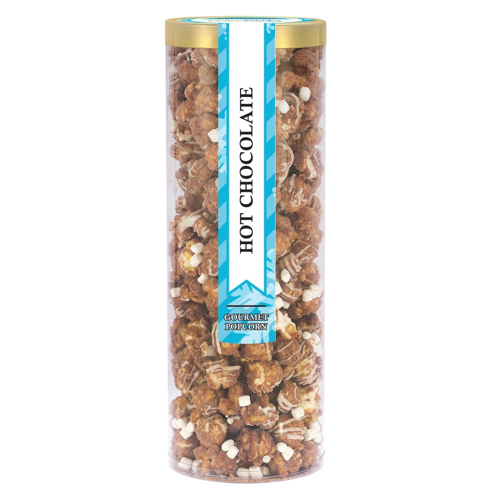 Custom Printed Executive Popcorn Tube - Hot Chocolate Popcorn
