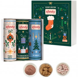 3 Way Crave Snacks Collection - 8" Tube, Option 2 Custom Imprinted