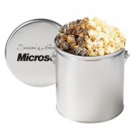 Gallon Popcorn Tins - Savory & Sweet Selections Logo Branded