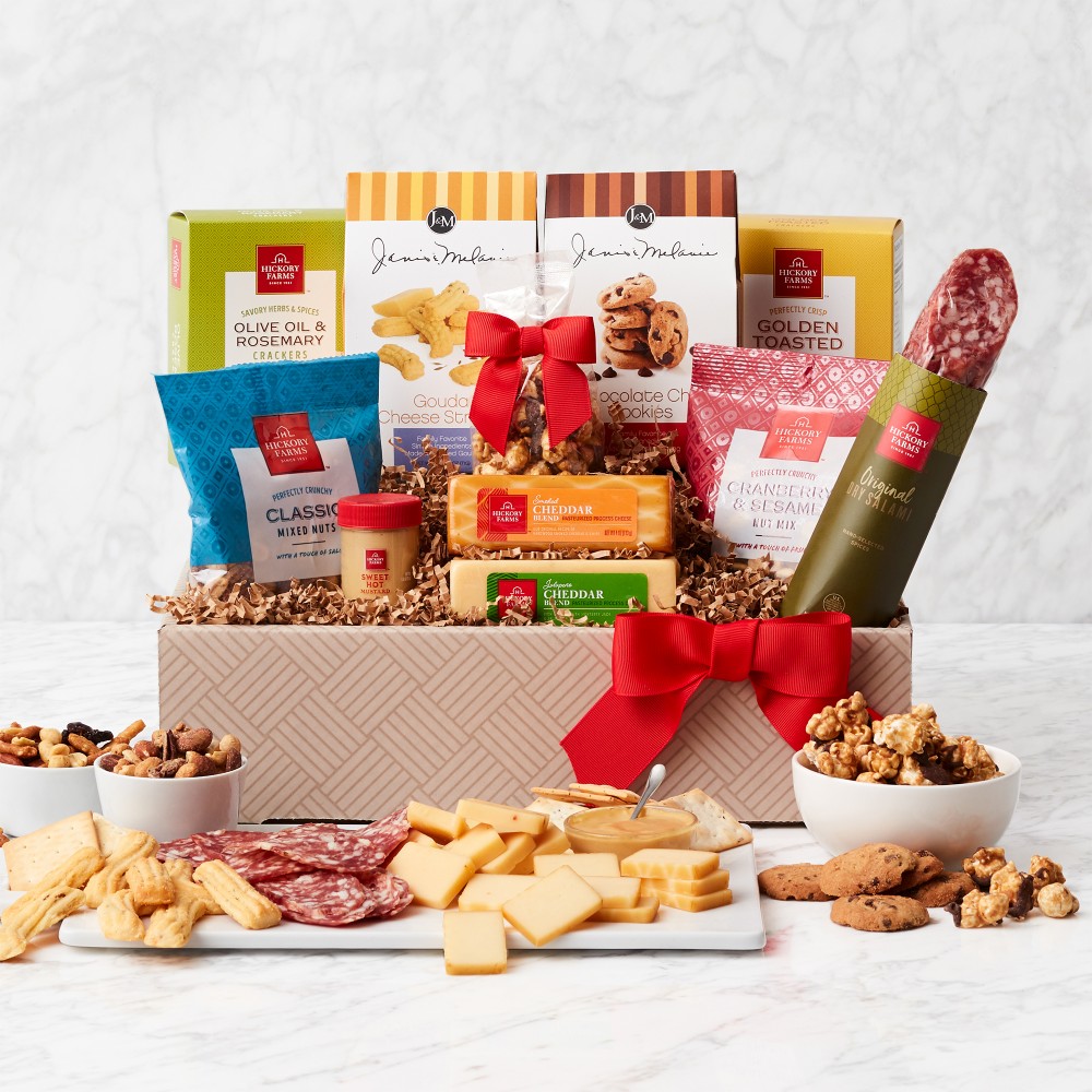 Hickory Farms Savory Gift Box Logo Branded Hickory Farms Savory Gift Box Logo Branded