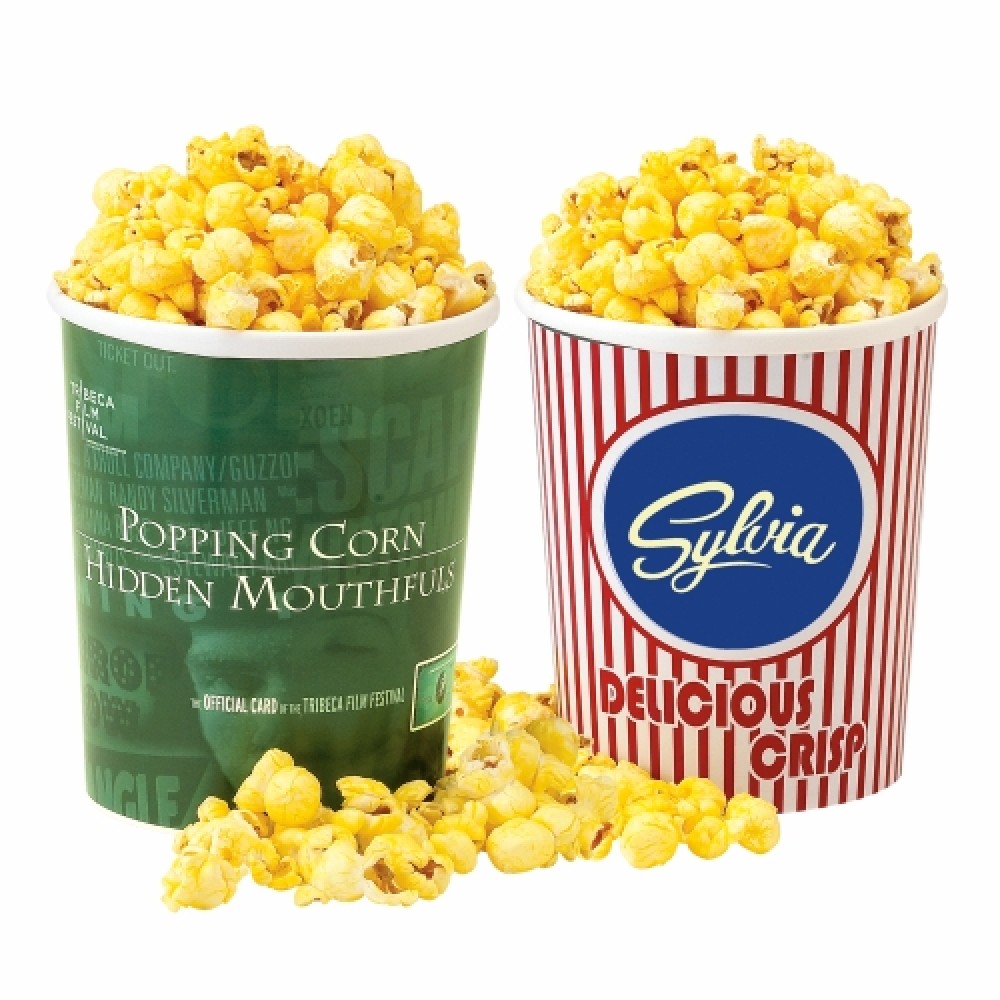 Promotional Movie Theater Tub - Butter Popcorn w/ Lid