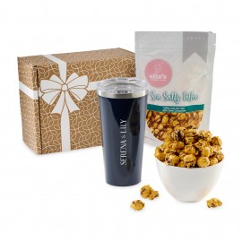 Corkcicle You're Terrific Gourmet Gift Box - Gloss Navy Custom Imprinted  Corkcicle You