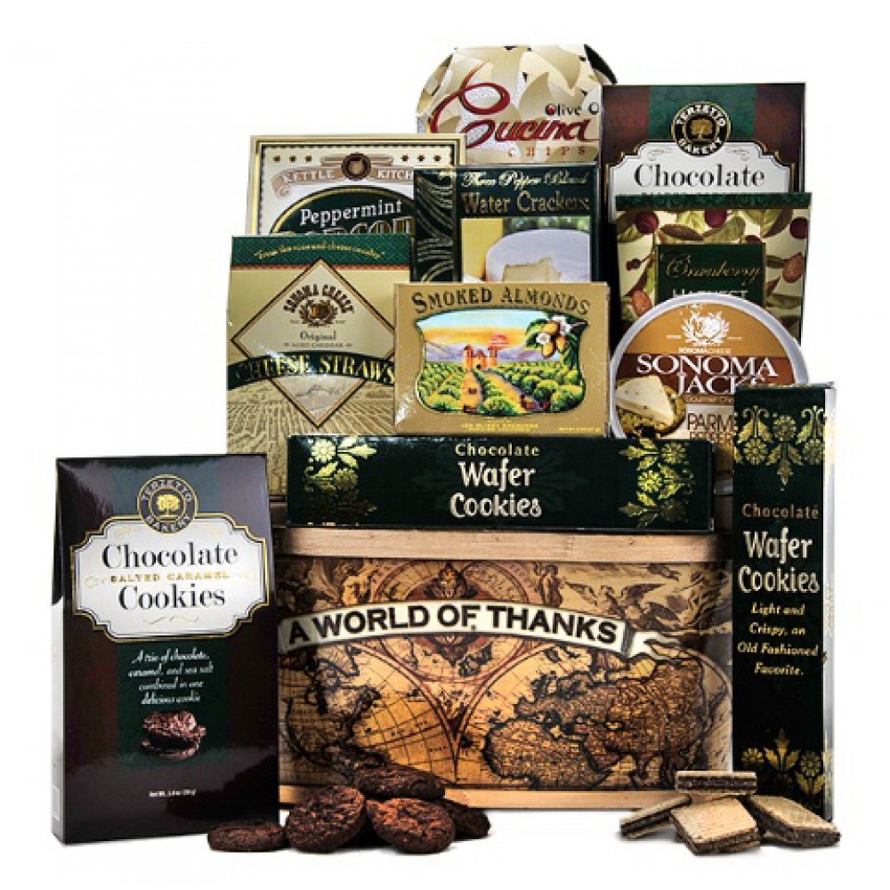World of Thanks Gift Basket Logo Branded World of Thanks Gift Basket Logo Branded