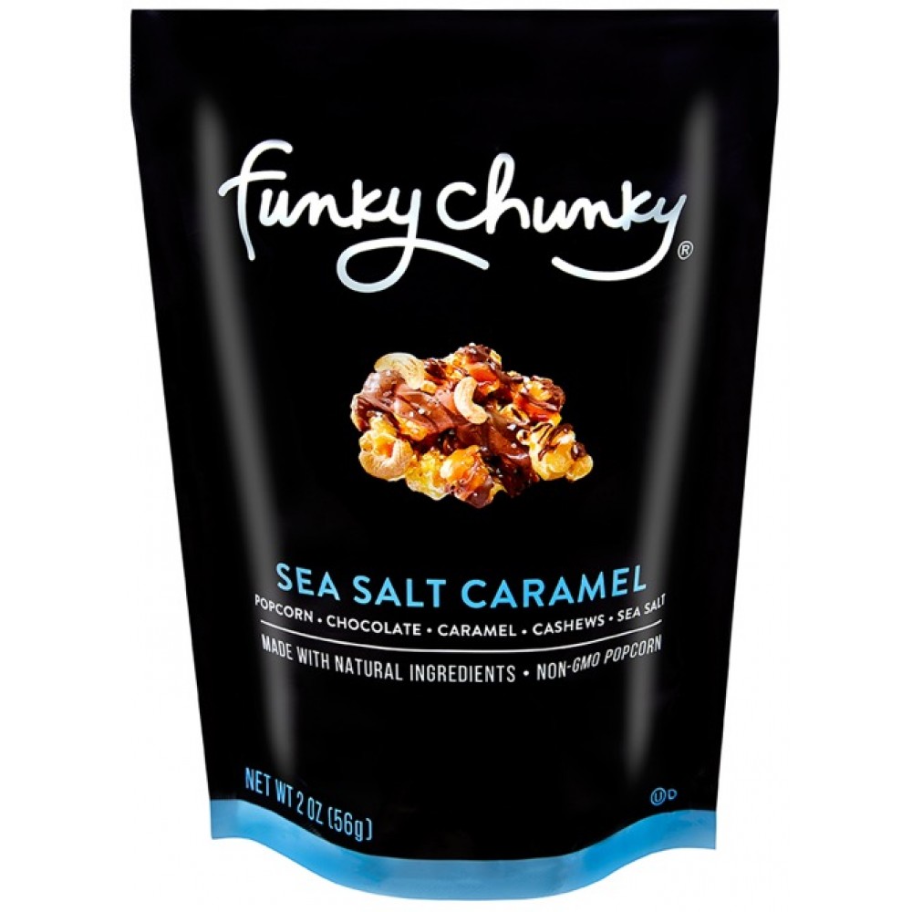 Funky Chunky Sea Salt Caramel 2oz Small Bag Logo Branded Funky Chunky Sea Salt Caramel 2oz Small Bag Logo Branded