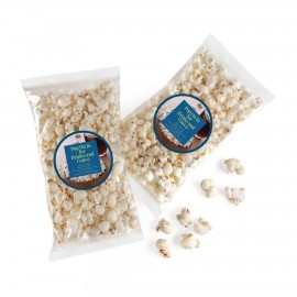 Gourmet White Popcorn Gourmet Snack Pack Logo Branded