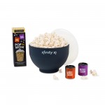 What's Pop'N Gourmet Popcorn Gift Set - Black Custom Imprinted