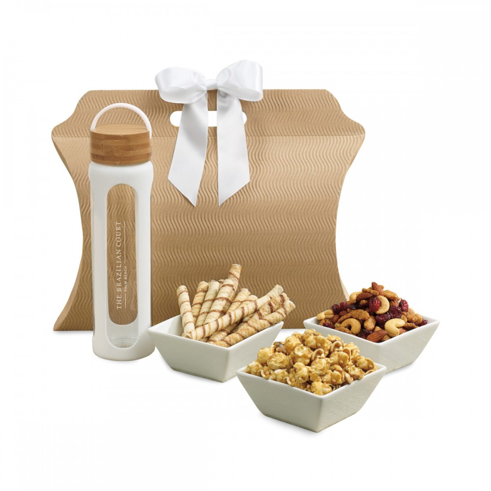 Promotional Bali Retreat & Relax Treats Tote - Natural-White Promotional Bali Retreat & Relax Treats Tote - Natural-White