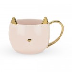 Chloe Pink Cat Mug Logo Branded