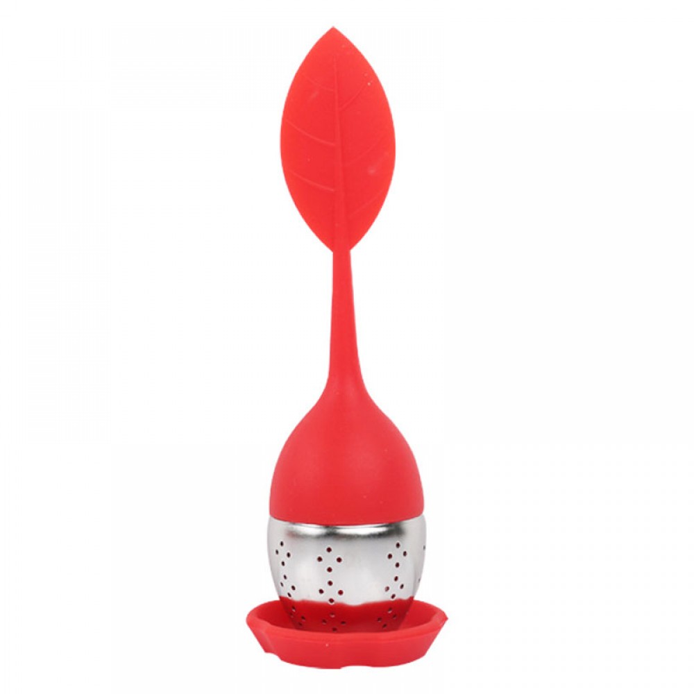 Leaf Shape Silicone Tea Infuser Custom Imprinted Leaf Shape Silicone Tea Infuser Custom Imprinted