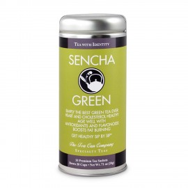 Tea Can Company Sencha Green Tall Tin with Logo